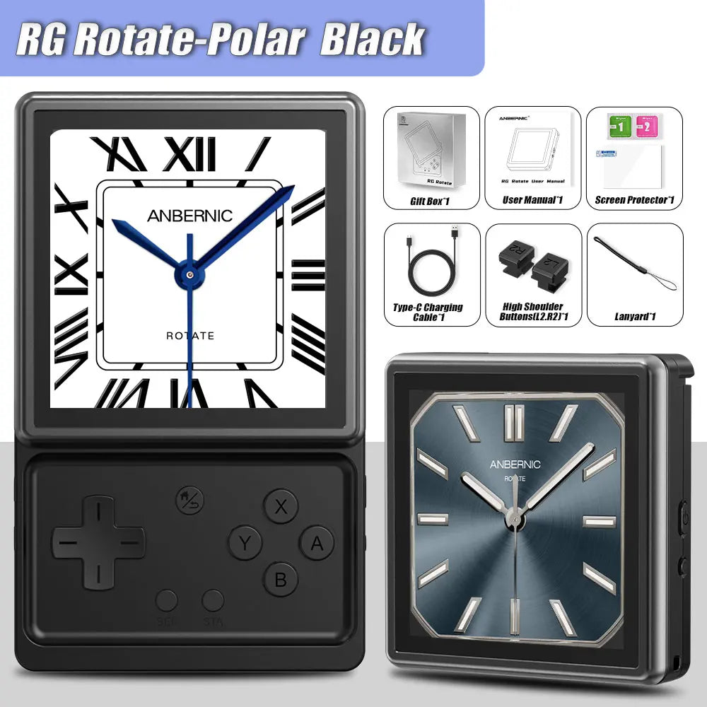Anbernic RG Rotate Android Handheld Game Console 3.5" IPS 720×720 T618 Retro Gaming Emulator WiFi 3GB+32GB Portable Player