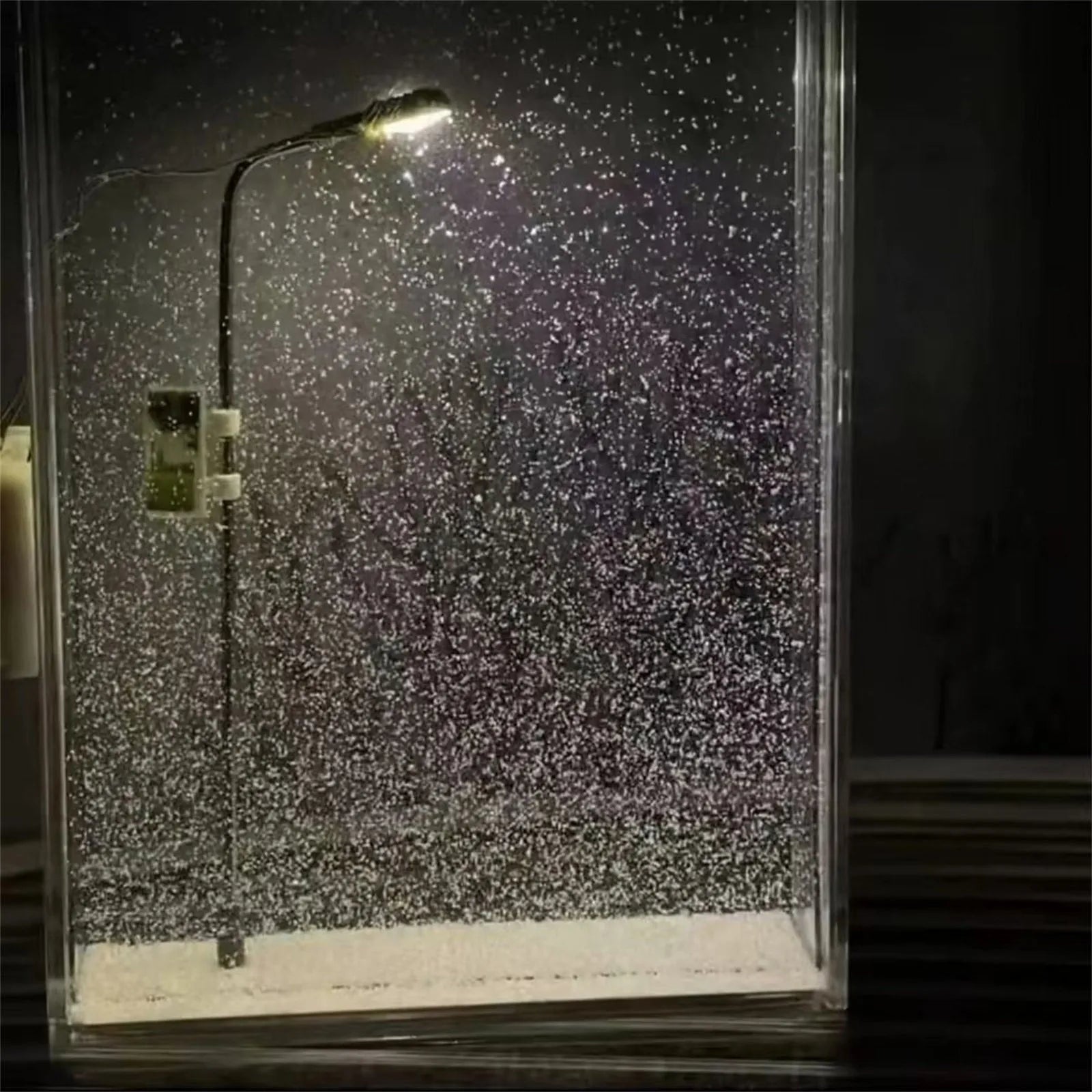 DIY Snow Scene Street Light Snowy Lamp Handmade Snowflake Nightlight Material Package Creative Birthday New Year Gift