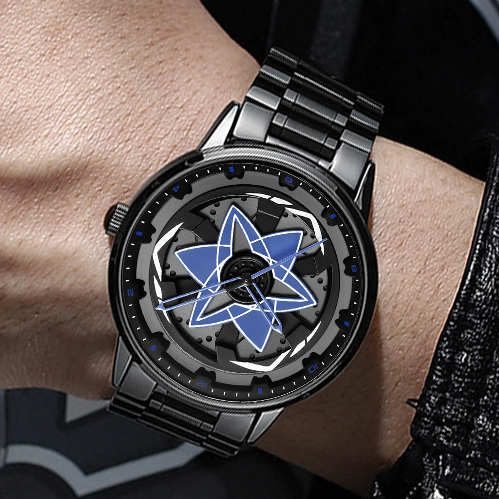 VA VA VOOM Brand Men Watch Creative Spinning Racing Series Clock Stainless Steel Sports Quartz Movement Waterproof Watch for Men