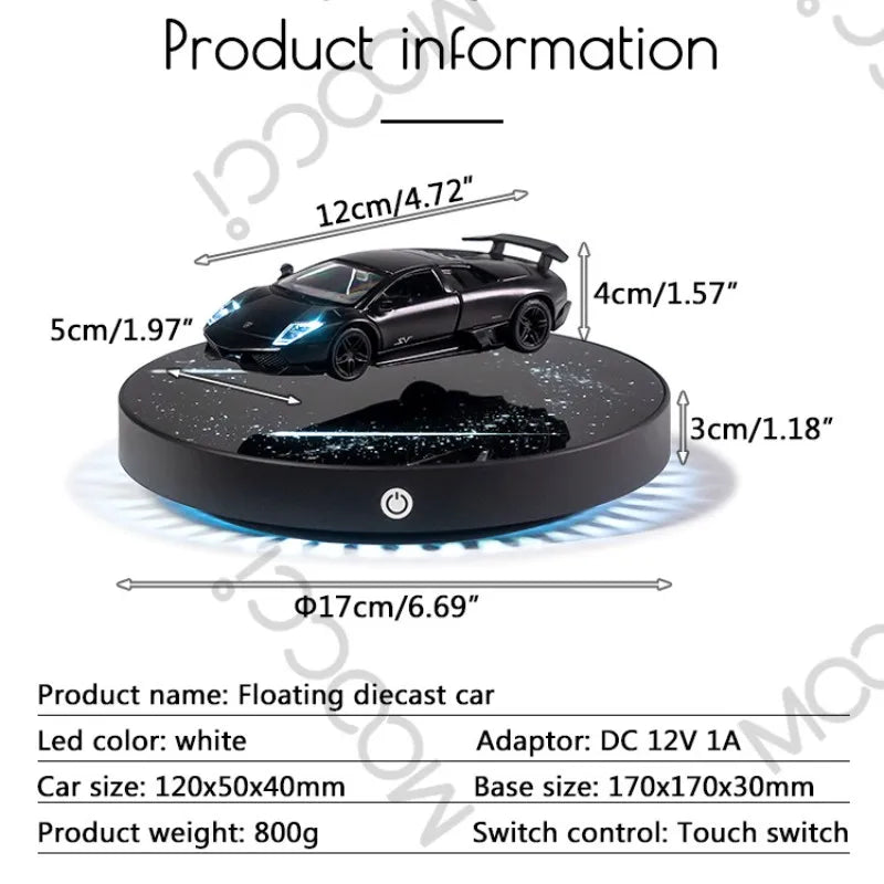 Magnetic Levitating Car 360° Free Rotatio