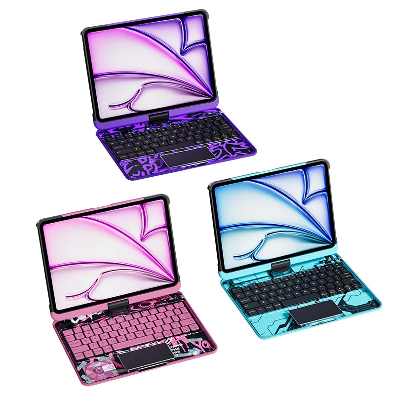 360° Rotate Magic Keyboard for iPad Pro 11 2024 2022 Air 4 5 6 7 For iPad 12.9 13 10th Gen 11th A16 2025 6 5 4th Backlit Teclado
